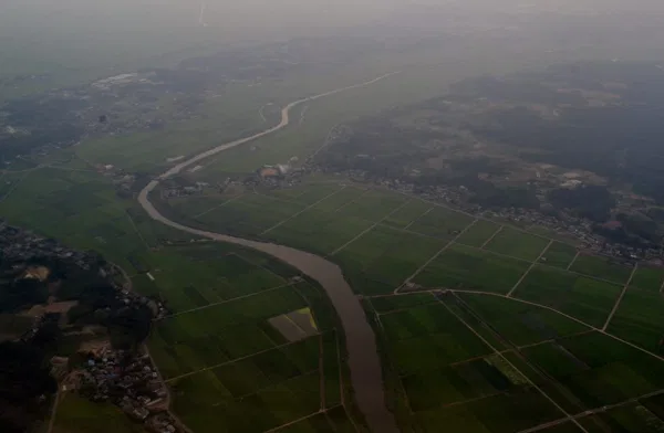 The Japanese countryside, near Tokyo/Narita. 