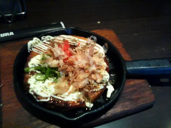 A cute okonomiyaki I nabbed from Kurakura!