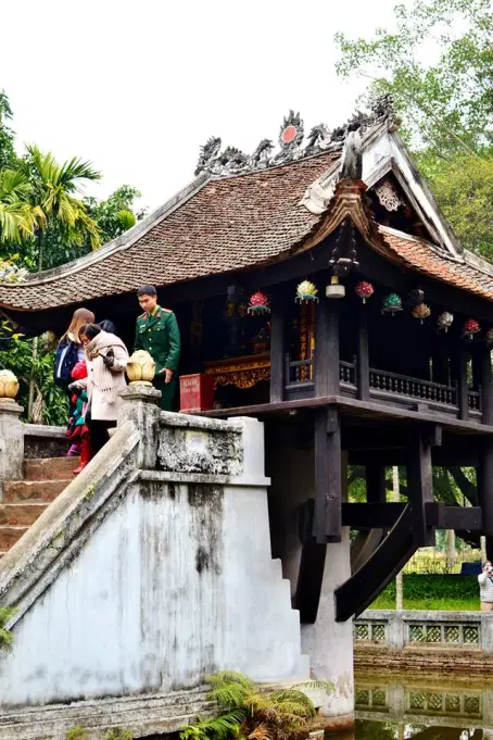 Chùa Một Cột, or the One Pillar Pagoda, in Hanoi. 